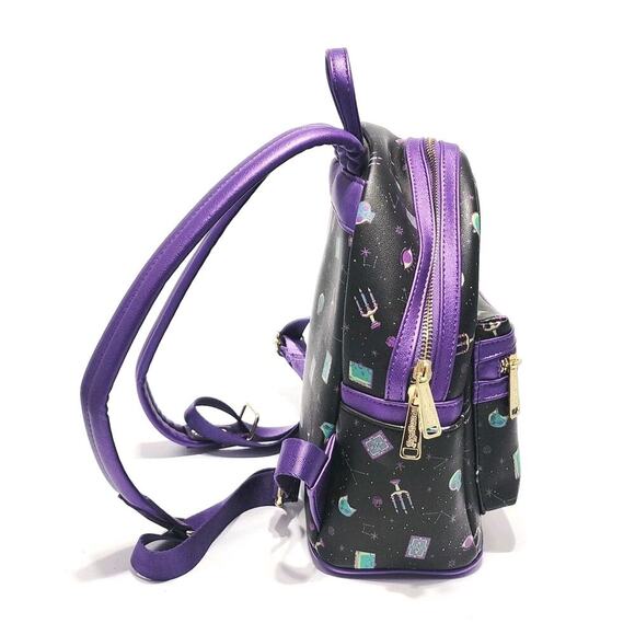 Disney Parks Hocus Pocus Spellbinding Loungefly Allover Print Mini Backpack - Picture 4 of 8
